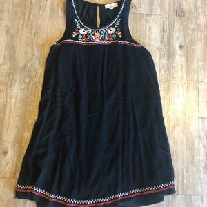 Altar'd State Black Embroidered Dress